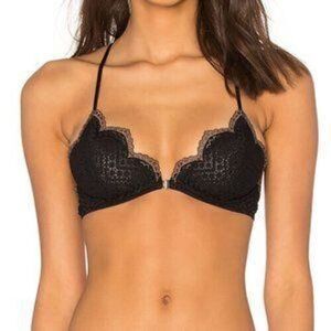 NWT Free People Intimately Unwire Slow Dance Bra Black 34D